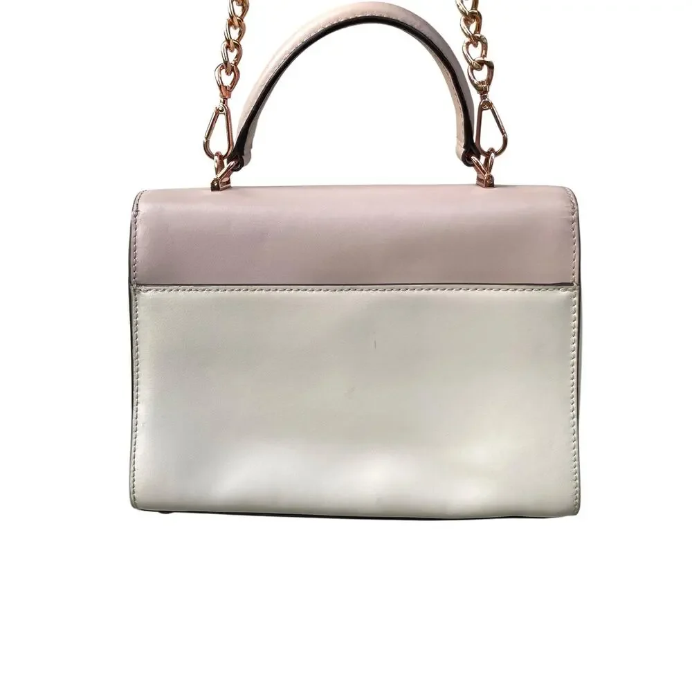 Michael Kors Y2K Mini Blush Cream Leather 2010 Revival Top Handle Crossbody Bag